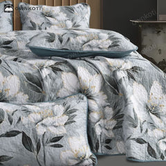 Floral Quilted Soft Lightweight Bedding Set(3PCS)