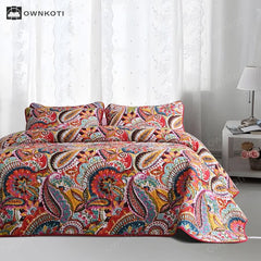 Bohemian Elegant Quilted Bedding Set(3PCS)