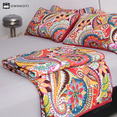 Bohemian Elegant Quilted Bedding Set(3PCS)