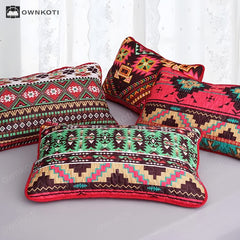 Bohemian Geometric Quilted Breathable Bedding Set(3PCS)