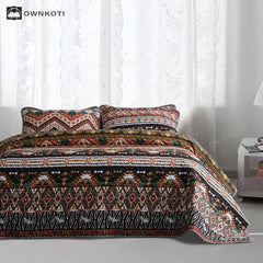 Bohemian Quilted Breathable Soft Bedding Set(3PCS)