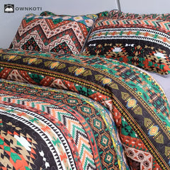 Bohemian Quilted Breathable Soft Bedding Set(3PCS)