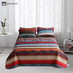 Bohemian Quilted Soft Coverlet Bedding Set(3PCS)