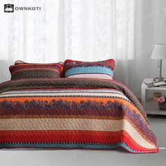 Bohemian Quilted Soft Coverlet Bedding Set(3PCS)