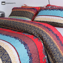 Bohemian Quilted Soft Coverlet Bedding Set(3PCS)