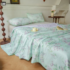 Cooling Fiber Pastoral Soft Breathable Quilt