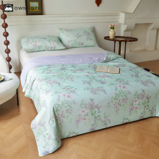 Cooling Fiber Pastoral Soft Breathable Quilt