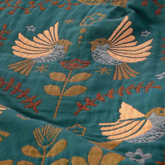 Pure Life Boho Breathable Flower Bird Reversible Quilt